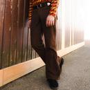 Killer MADCAP ENGLAND Retro 70s Cord Flares COCOA