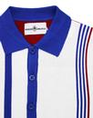 Contour MADCAP ENGLAND 60s Mod Multi Stripe Polo