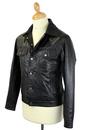Badlands MADCAP ENGLAND Retro Leather Jacket BLACK
