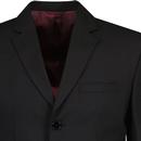 Alfie Madcap England 3 Button Mod Suit in Black