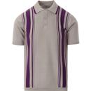 madcap england mens aftermath knitted polo tshirt drizzle grey