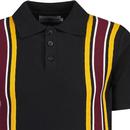 Victor Madcap England Mod Cable Stripe Knit Polo B