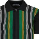 Capitol Madcap England Mod Stripe Zip Polo (BG)