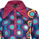Daydream Psych Out Madcap Retro 60s Mod Polo Dress