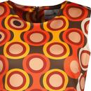 Daytripper Psych-Out Madcap Mod Dress - Emperador
