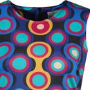 Daytripper Psych-Out Madcap Mod Dress - Jet Set