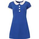 Dollierocker MADCAP ENGLAND 60s Mod Dress (Blue)