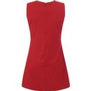 Golightly MADCAP ENGLAND 60s Mod 2-Tone Dress Red
