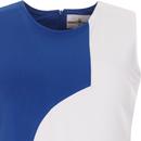Golightly MADCAP ENGLAND 60s Mod 2-Tone Dress Blue