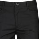 Alfie Madcap England 3 Button Mod Suit in Black
