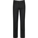 madcap england mens retro mod slim leg tailored suit trousers black