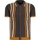 madcap england mens shockwave knitted polo tshirt delicioso brown