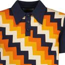 Step On Madcap England 70s Step Jacquard Polo (NB)