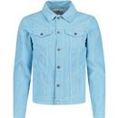 madcap england mens woburn cord trucker jacket air blue