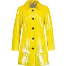 madcap england womens jackie made in england retro 60s pvc raincoat yellow