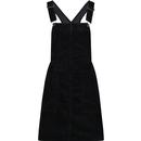madcap england womens marlo 1960s cord pinafore dress black