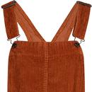 Marlo MADCAP ENGLAND 1960s Cord Pinafore Dress (G)