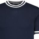 Moon MADCAP ENGLAND 60s Mod Tipped Knit Tee (NB)