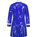 Robin MADCAP ENGLAND Mod 2 Tone PVC Raincoat BLUE