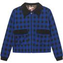 Mademoiselle Yeye Rebel Riffmaster Retro Blue Buffalo Check Jacket 42605