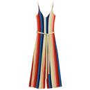 Mademoiselle Yeye Applause For Summer Retro Striped Jumpsuit