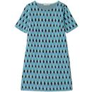 Mademoiselle Yeye Because of You Retro 60s Mod Mini Dress in Blue