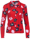 Cara MADEMOISELLE YEYE Retro 60s Floral Mod Shirt