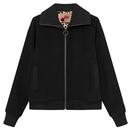 Mademoiselle Yeye 32607 Cheerful Days Jacket in Black Faux Suede 