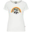 Mademoiselle Yeye Retro Lust For Life T-Shirt in White