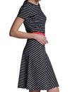 Adriane MADEMOISELLE YEYE Mod Stripe Chevron Dress