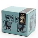 Magpie x Hornsea Pottery Retro 70s Cat Mug (Teal)