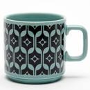 Magpie x Hornsea Pottery Retro 70s Heirloom Mug in Teal Blue MA1569