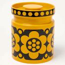 Magpie x Hornsea Pottery Retro Daisy Flower Cookie Jar in Yellow MA1664