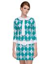 MARMALADE Retro 60s Argyle Mod Tie Dress Green