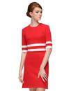 Marmalade Retro 60s Mod Dress Red with Stripe