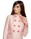MARMALADE Mod Vintage 60s Dress Coat in Pink