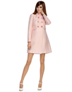 MARMALADE Mod Vintage 60s Dress Coat in Pink