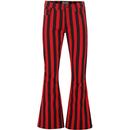 Holy Roller - Retro 60s Striped 70s Indie Flares R
