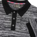 Acton MERC Sixties Mod Space Dye Knitted Polo