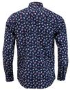 Alan MERC Mens 60s Mod Big Paisley Print Shirt (N)