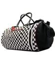 Boysie MERC Retro Mod Ska Check Holdall Barrel Bag