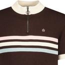 Brooke MERC 60s Mod Stripe Knitted Cycling Top DB