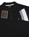 Captain MERC Mod Colour Block Knit Polo Shirt (B)