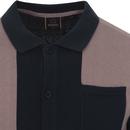 Conduit MERC 60s Mod Panel Knit Polo Cardigan (DB)
