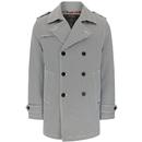 Merc Copping Double Breasted Dogtooth Men's Trench Coat	