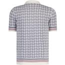 Dennis Merc Revere Collar Jacquard Knit Shirt V