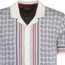 Dennis Merc Revere Collar Jacquard Knit Shirt V