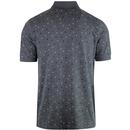 Dalmeny MERC Retro Mod Dot Print Polo (Steel Blue)