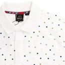 Dalmeny MERC Retro Mod Dot Print Polo (Off White)