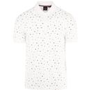 Dalmeny MERC Retro Mod Dot Print Polo (Off White)